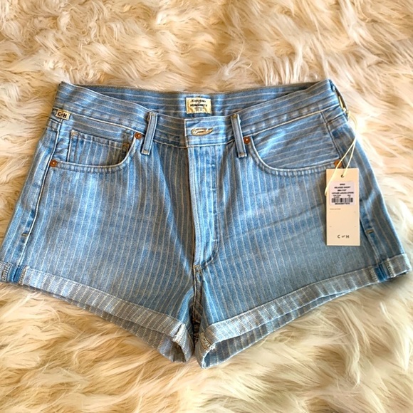 Citizens of humanity premium vintage Bree relaxed striped shorts size 27